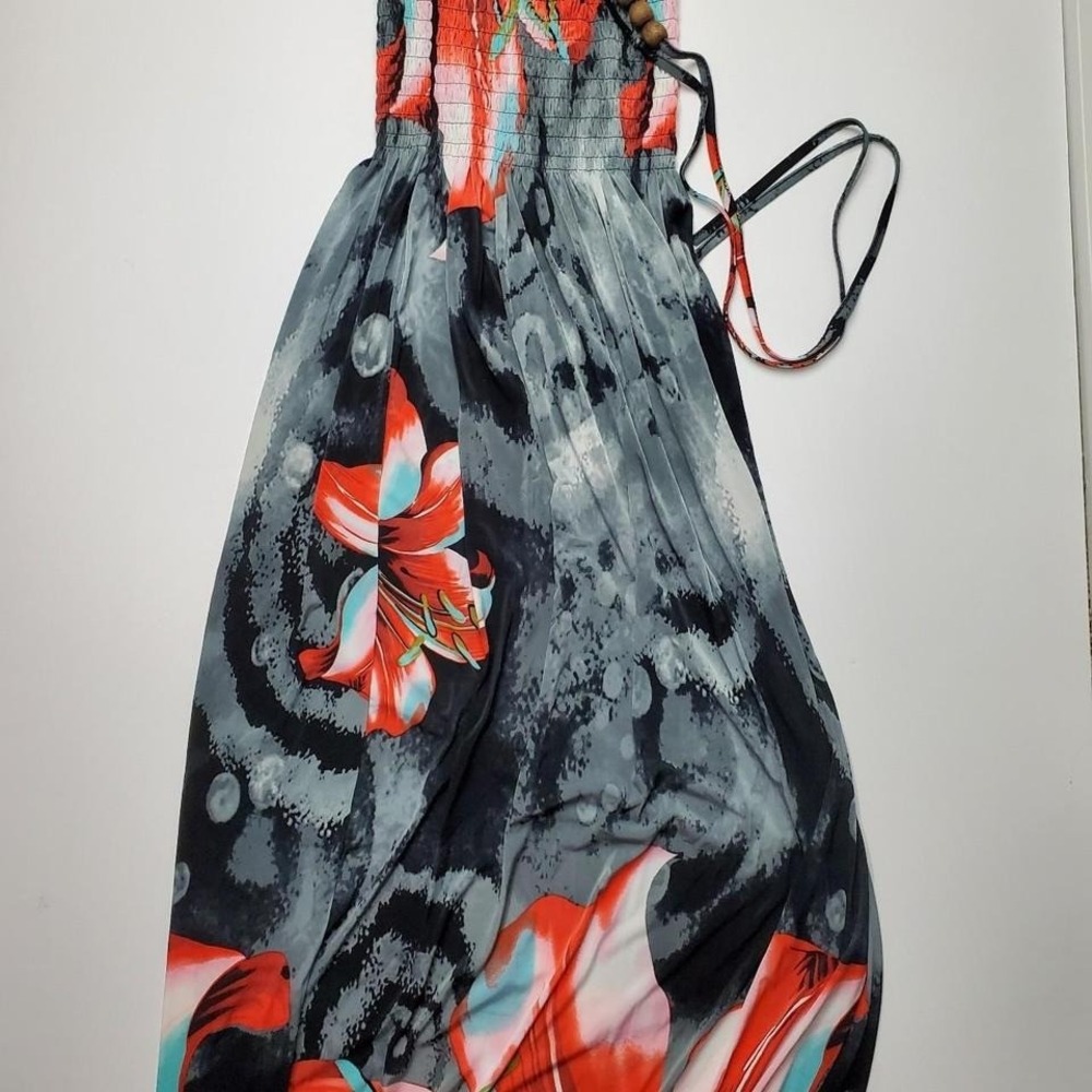 Cristina Love Floral Strapless Floral‎ Maxi Dress 45" length